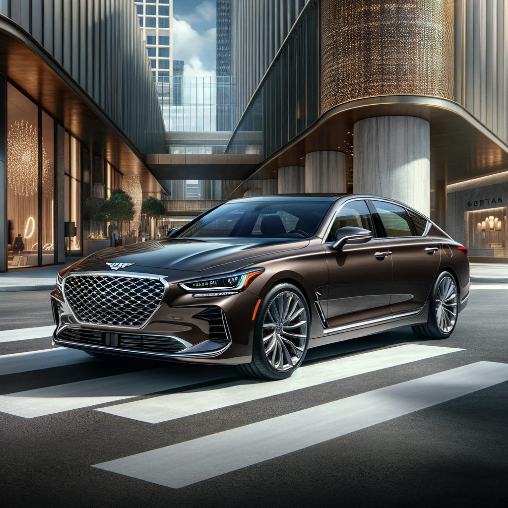 현대 제네시스 G80 페이스리프트를 바탕으로한 디자인