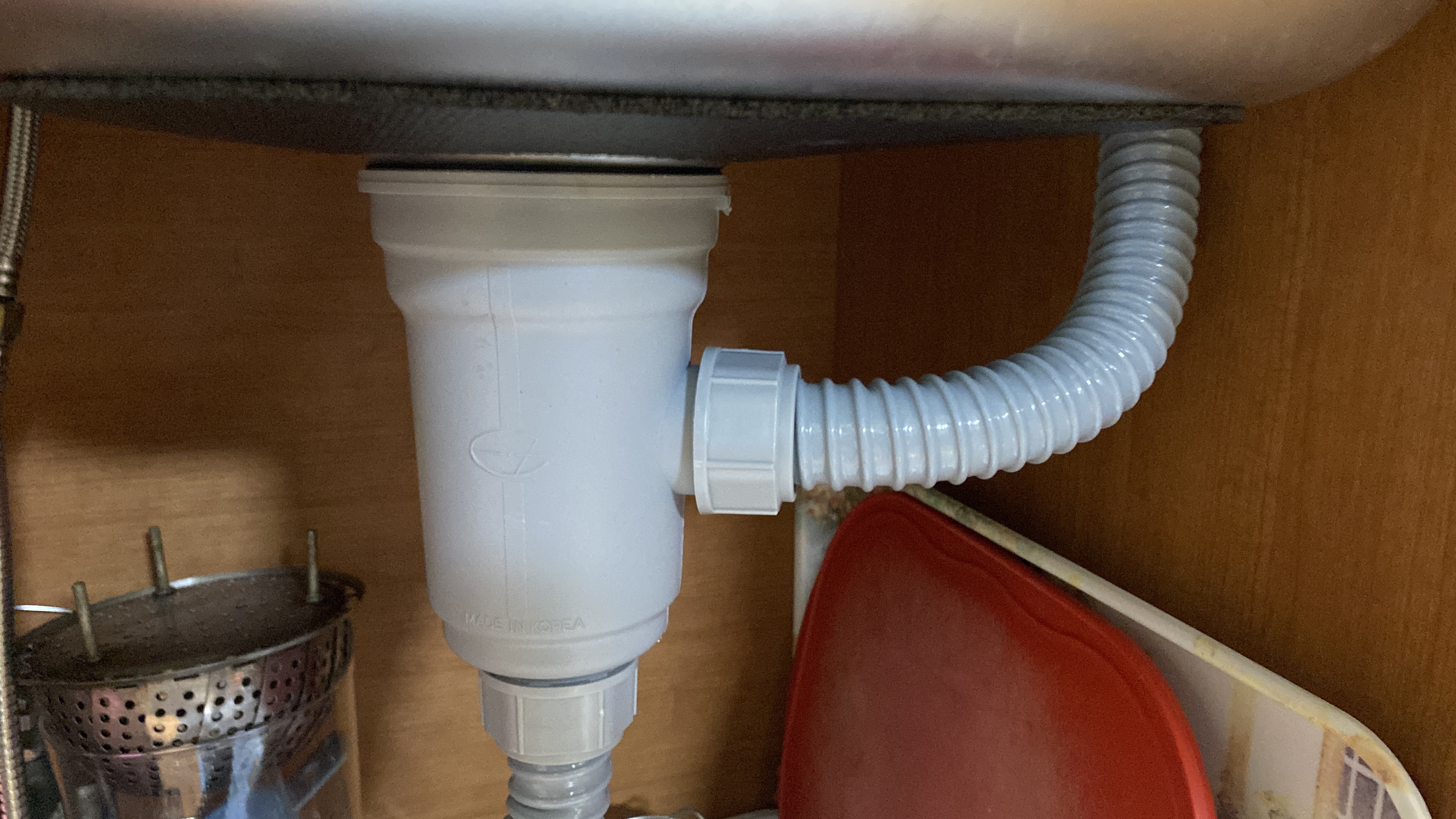 싱크대배수구호스교체