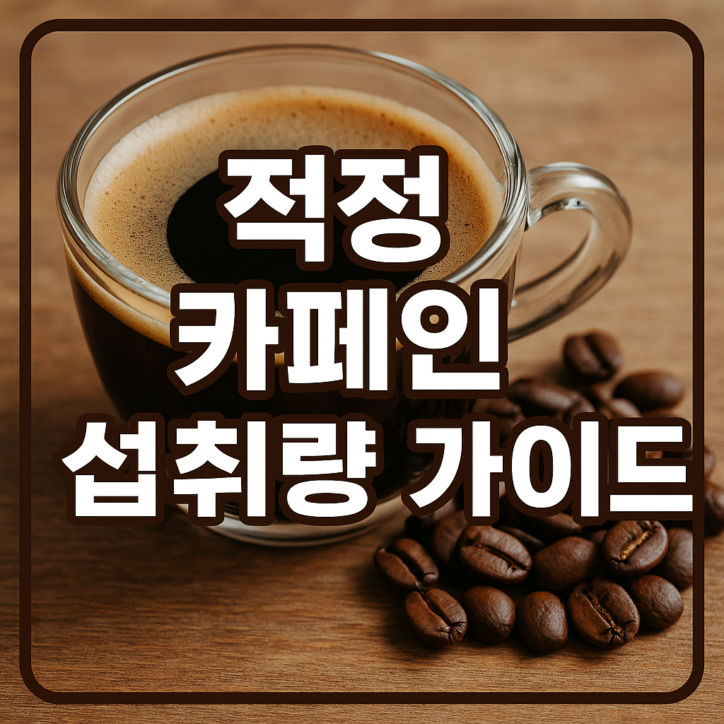 적정 카페인 섭취량 가이드