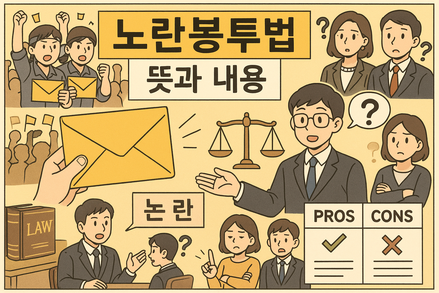 노란봉투법 뜻과 내용 총정리, 왜 논란이 될까?