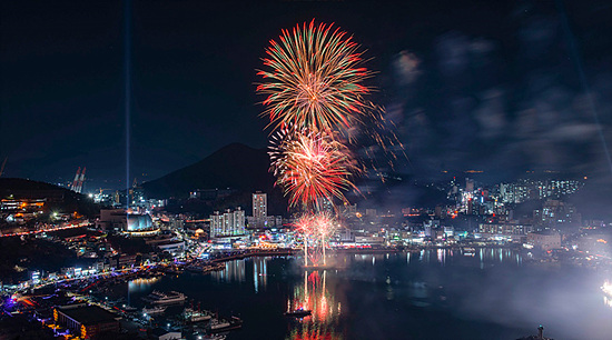 거제 장승포항 송년불꽃축제 2024