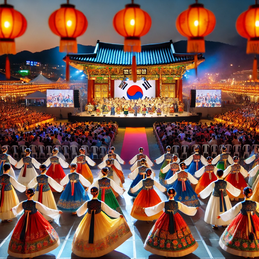 국제 댄스 페스티벌 축제 분위기 조성 이미지