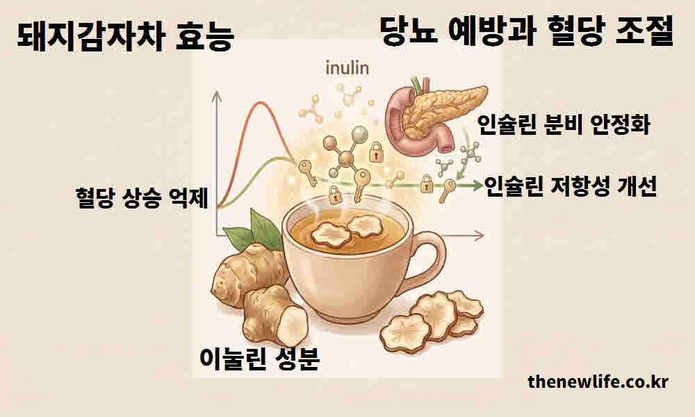 돼지감자차 효능 당뇨 예방 혈당 조절