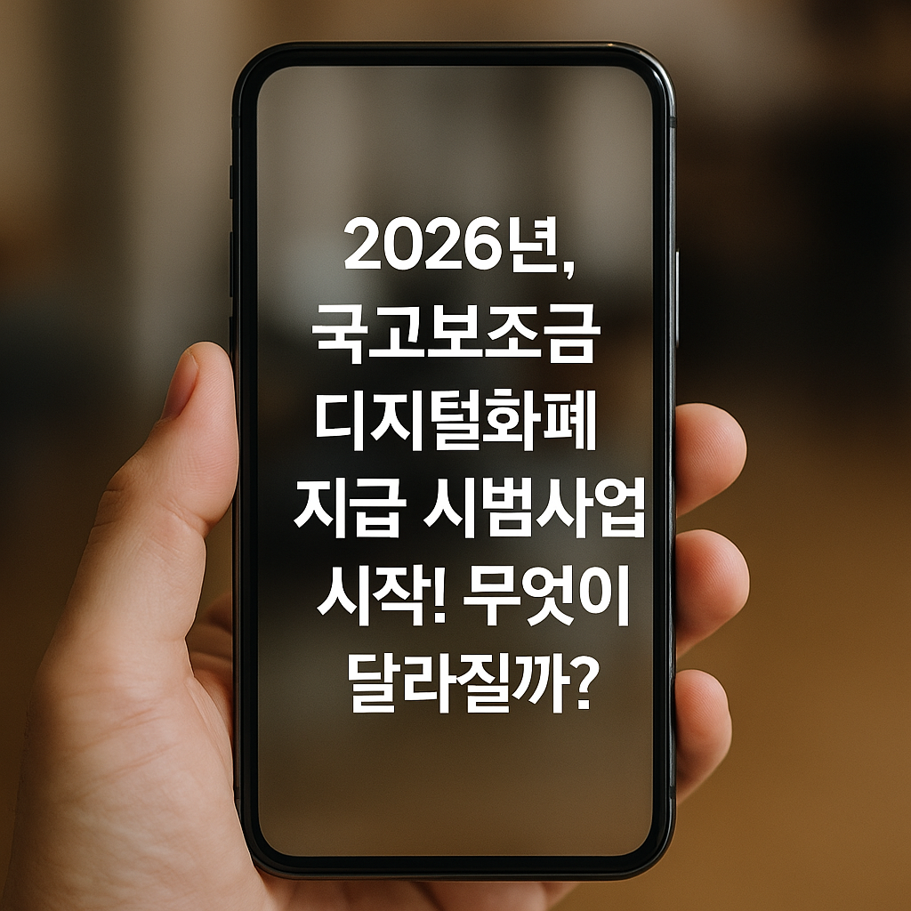 국고보조금 디지털화폐 지급 시범사업 시작