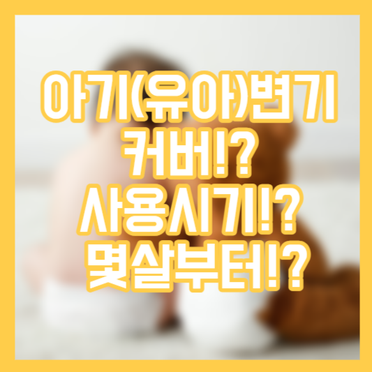 아기(유아) 변기, 커버!? 사용시기!? 몇살부터!?