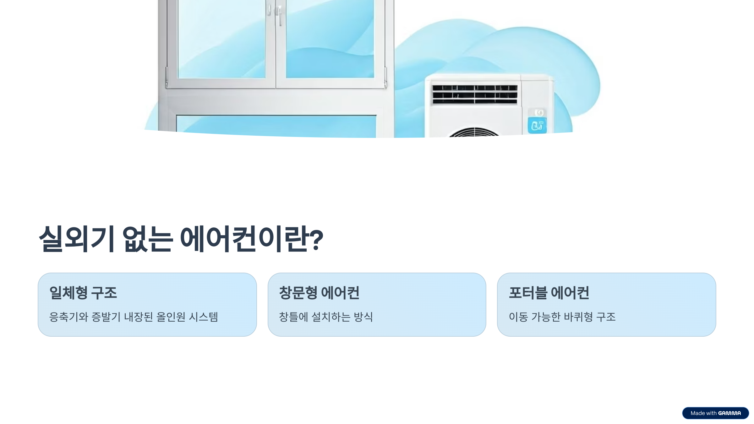실외기 없는 에어컨이란?