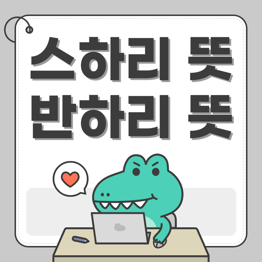 스하리 뜻 반하리 뜻