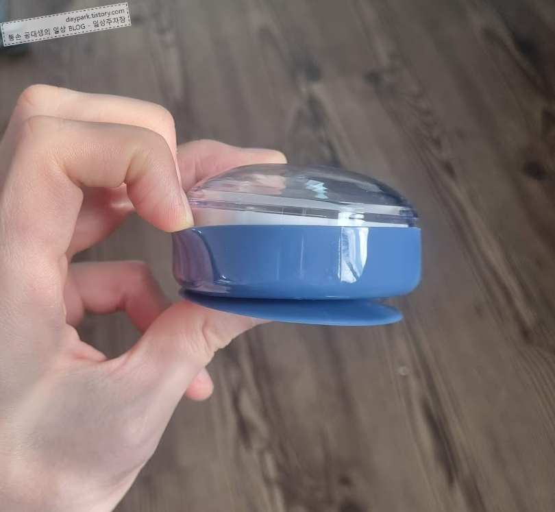 다이소 욕실용 흡착시계 - 고무패킹