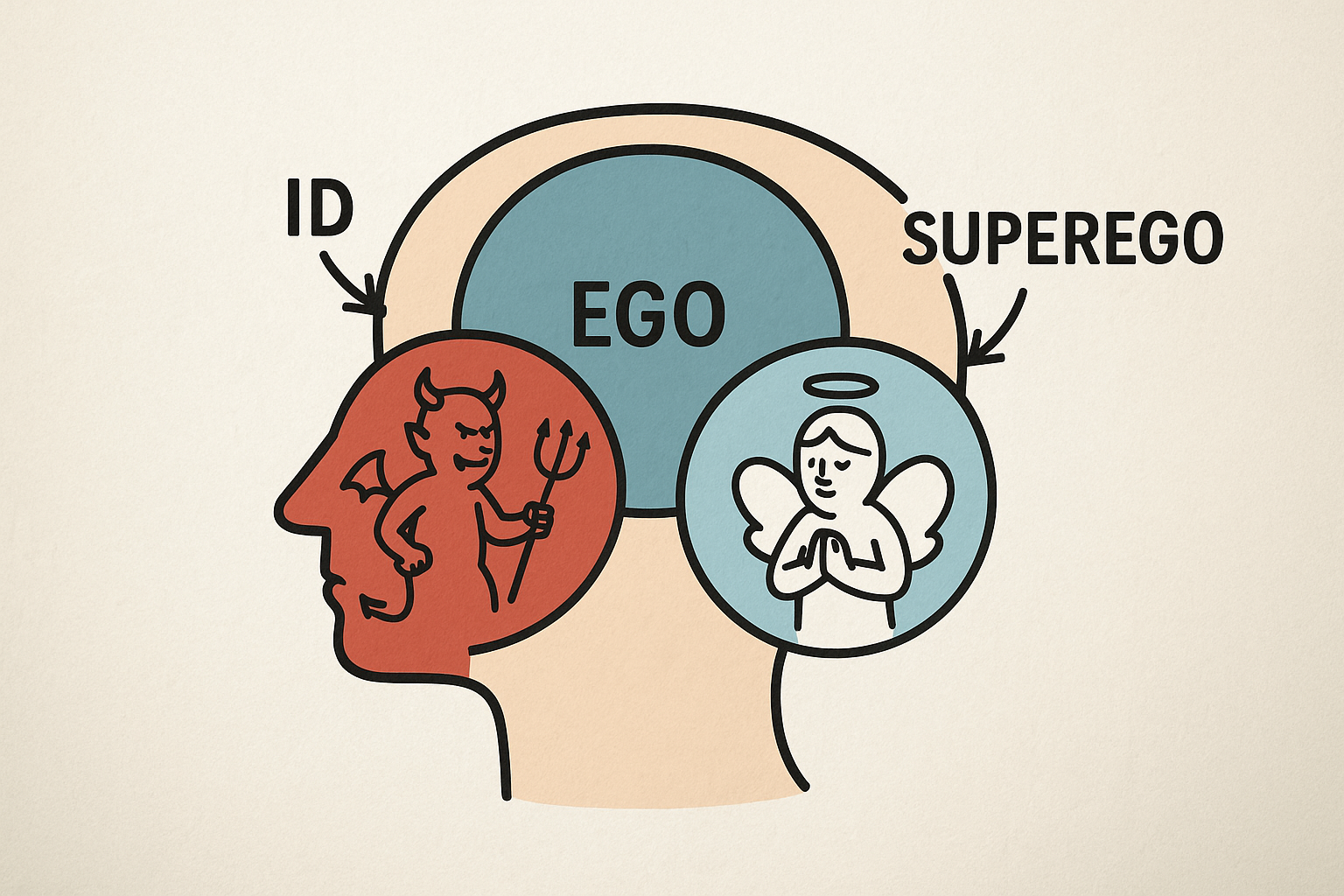 원초아, 자아, 초자아에 관련된 이미지