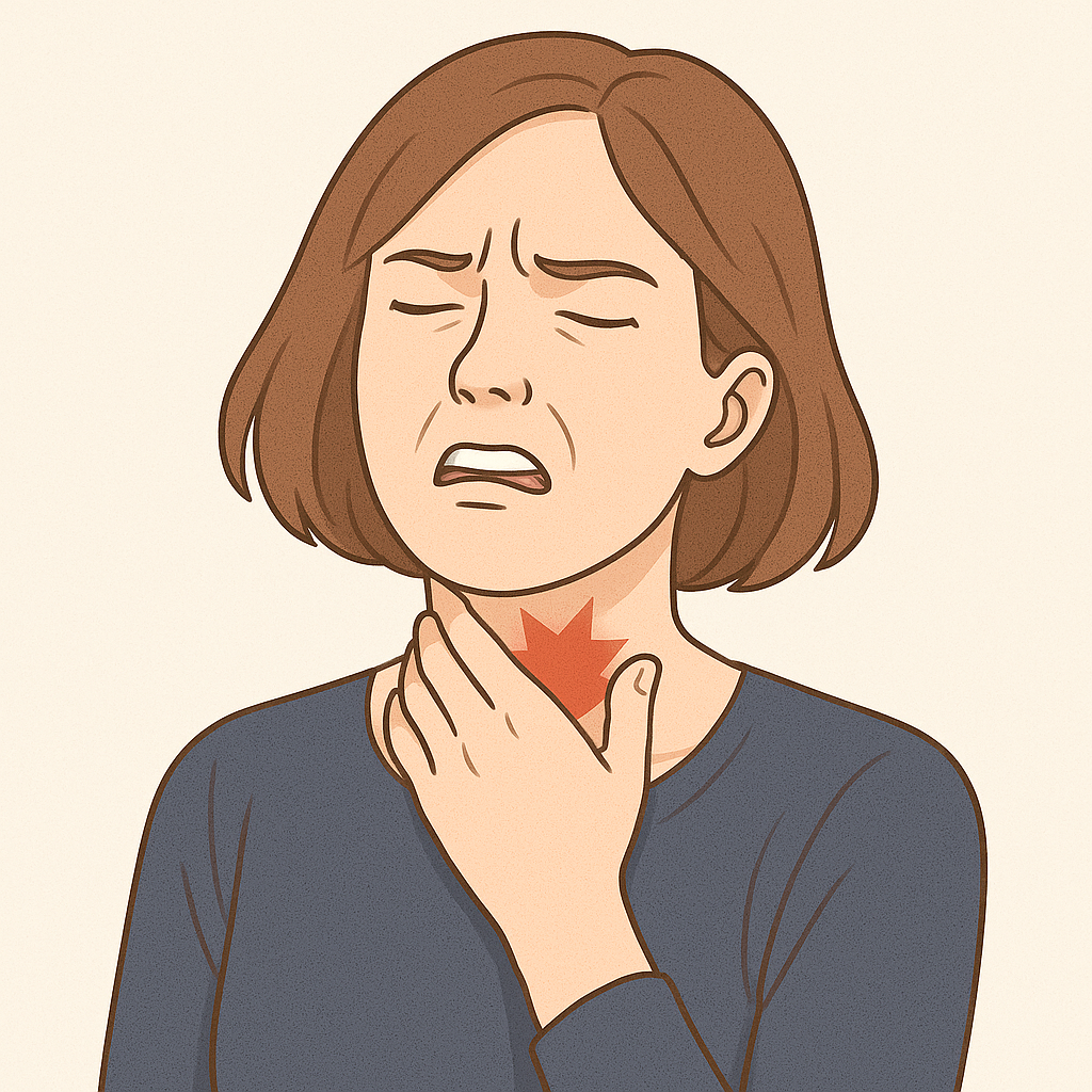 갑상선 암의 주요증상을 설명하는 이미지