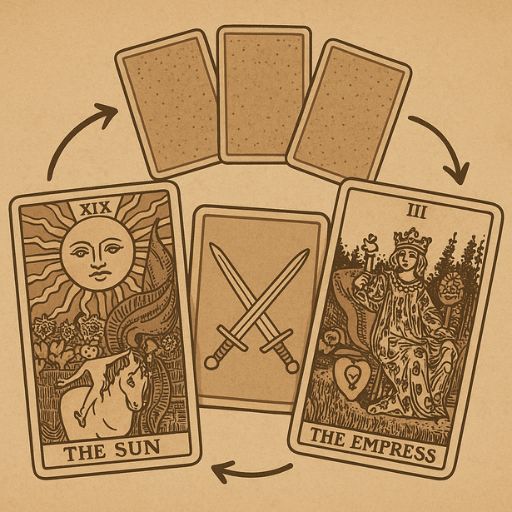 타로 카드 조합 해석의 기본 흐름 관련 이미지
