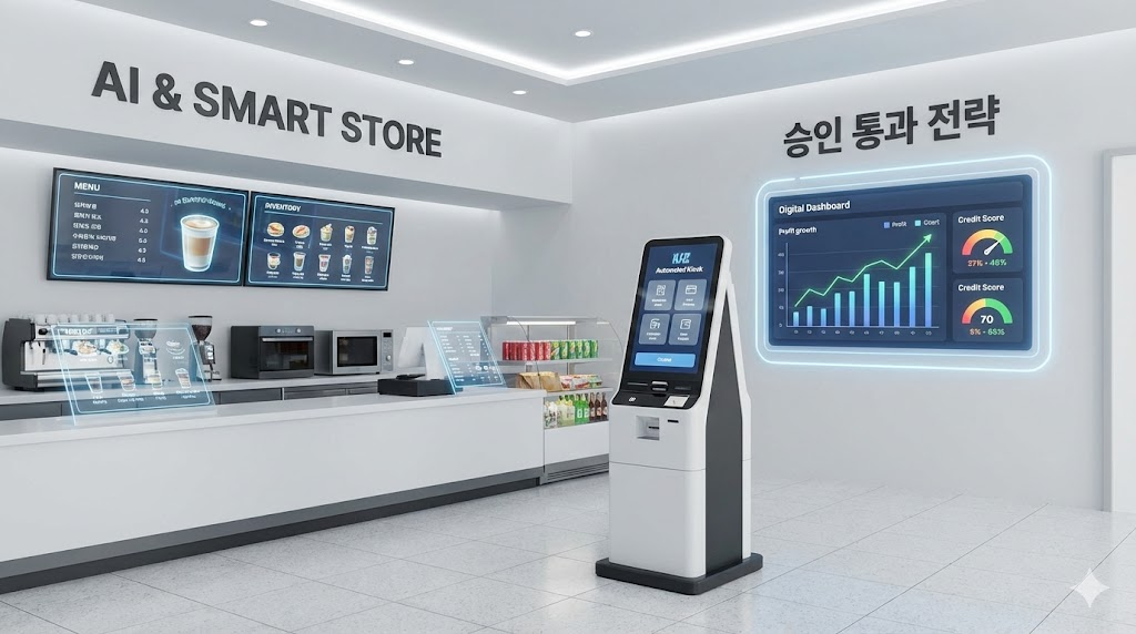 정책자금 신청 절차를 단계별로 형상화한 깨끗하고 신뢰감 있는 인포그래픽