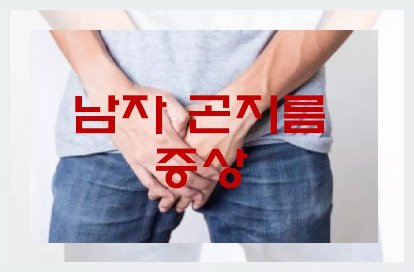 남자곤지름증상