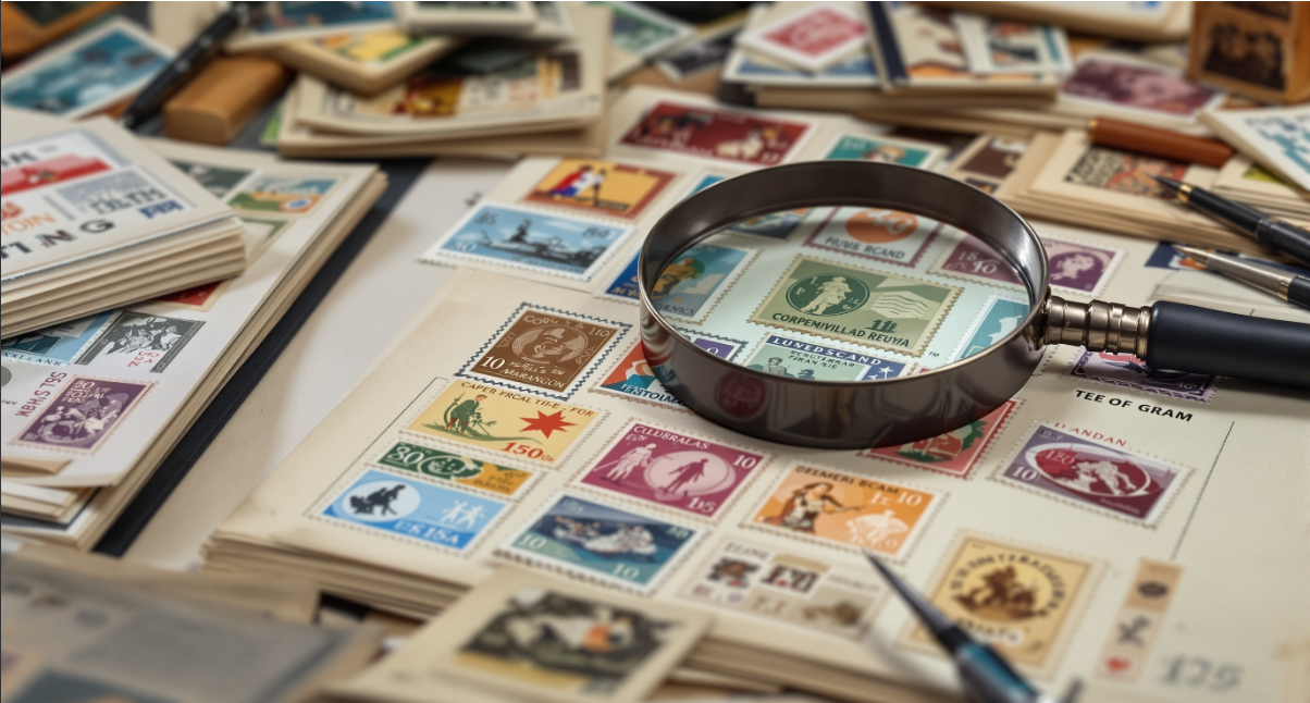 우표 수집 관련 사진