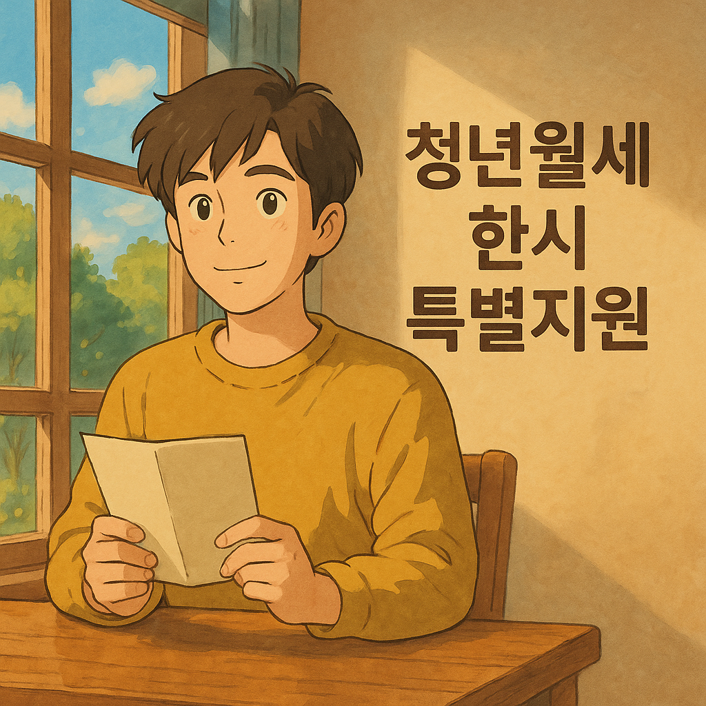 2025년 청년 월세 한시 특별지원 받는 법