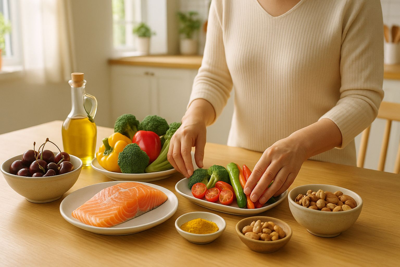 관절 건강 식품 식탁