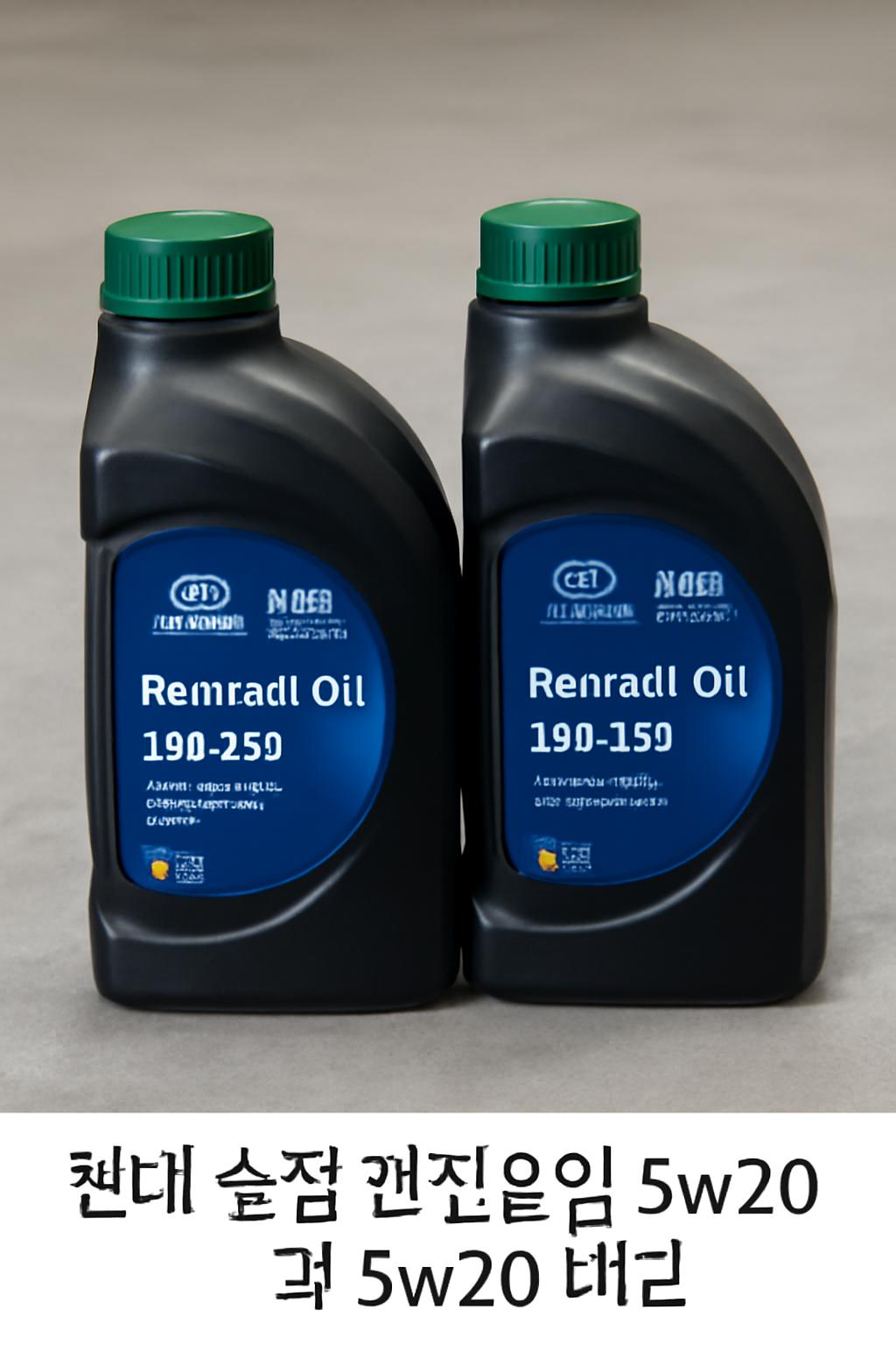 현대 순정 엔진오일5w20과5w30비교