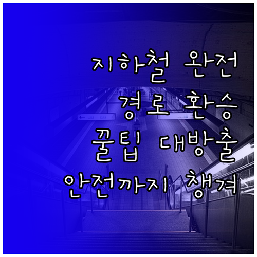 지하철 완전정복: 최적 경로, 환승 ..