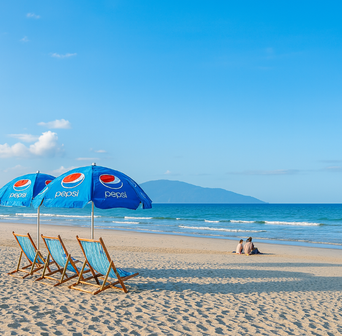 다낭의 논 느억 해변 풍경