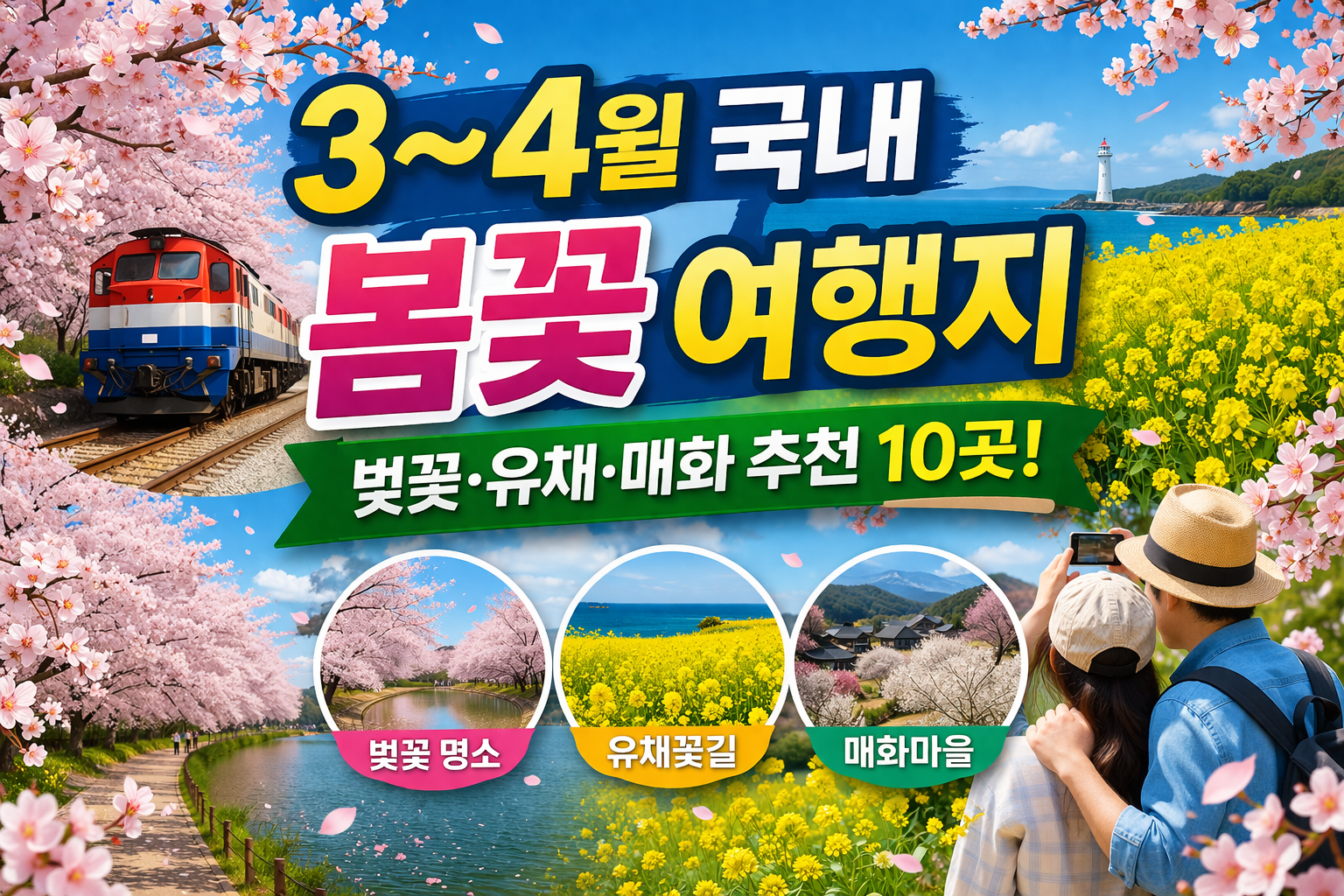 3~4월 국내 봄꽃 여행지 추천 10곳