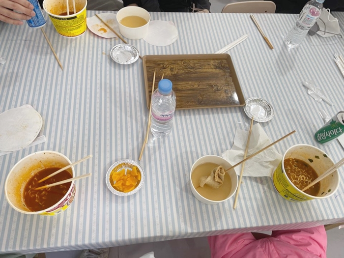 라면-먹은모습