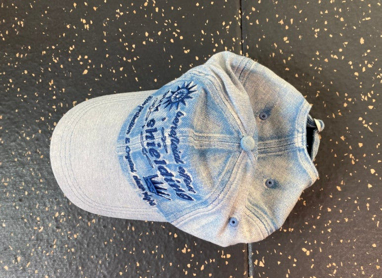 엑스톤즈(XTONZ) XTA030 크라운 워싱 데님 빈티지 볼캡 (BLUE)