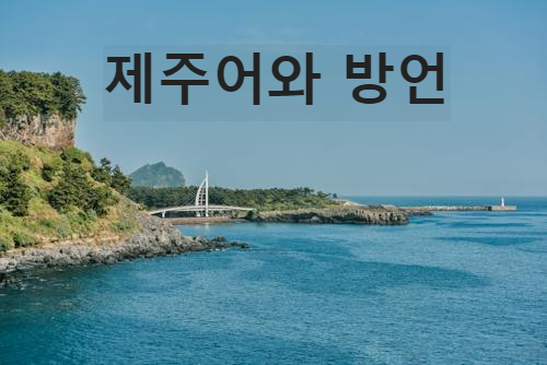 제주어와 방언 독특한 언어의 매력 소개