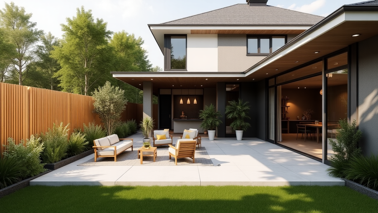 모던스타일주택정원