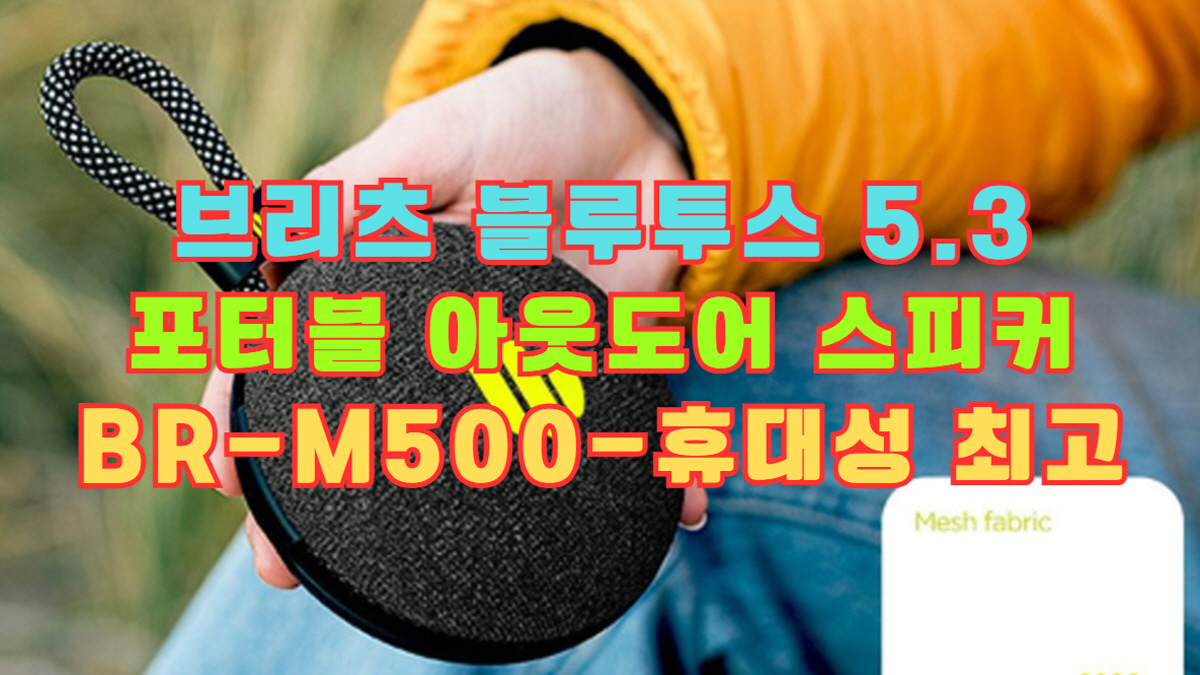 브리츠 블루투스 5.3 포터블 아웃도어 스피커 BR-M500