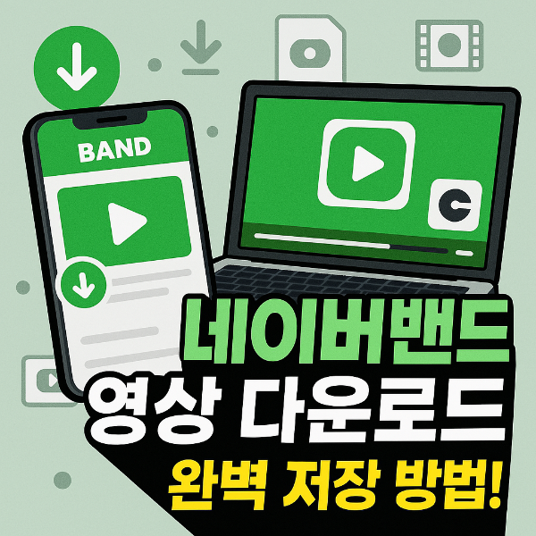 네이버밴드 영상 다운로드 썸네일 이미지입니다.