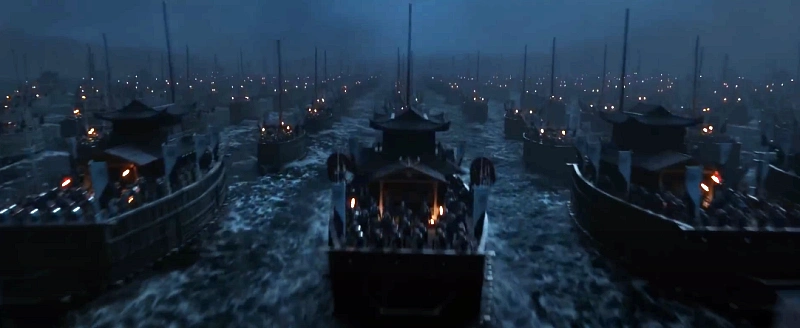 노량: 죽음의 바다에서 엄청난 수의 판옥선