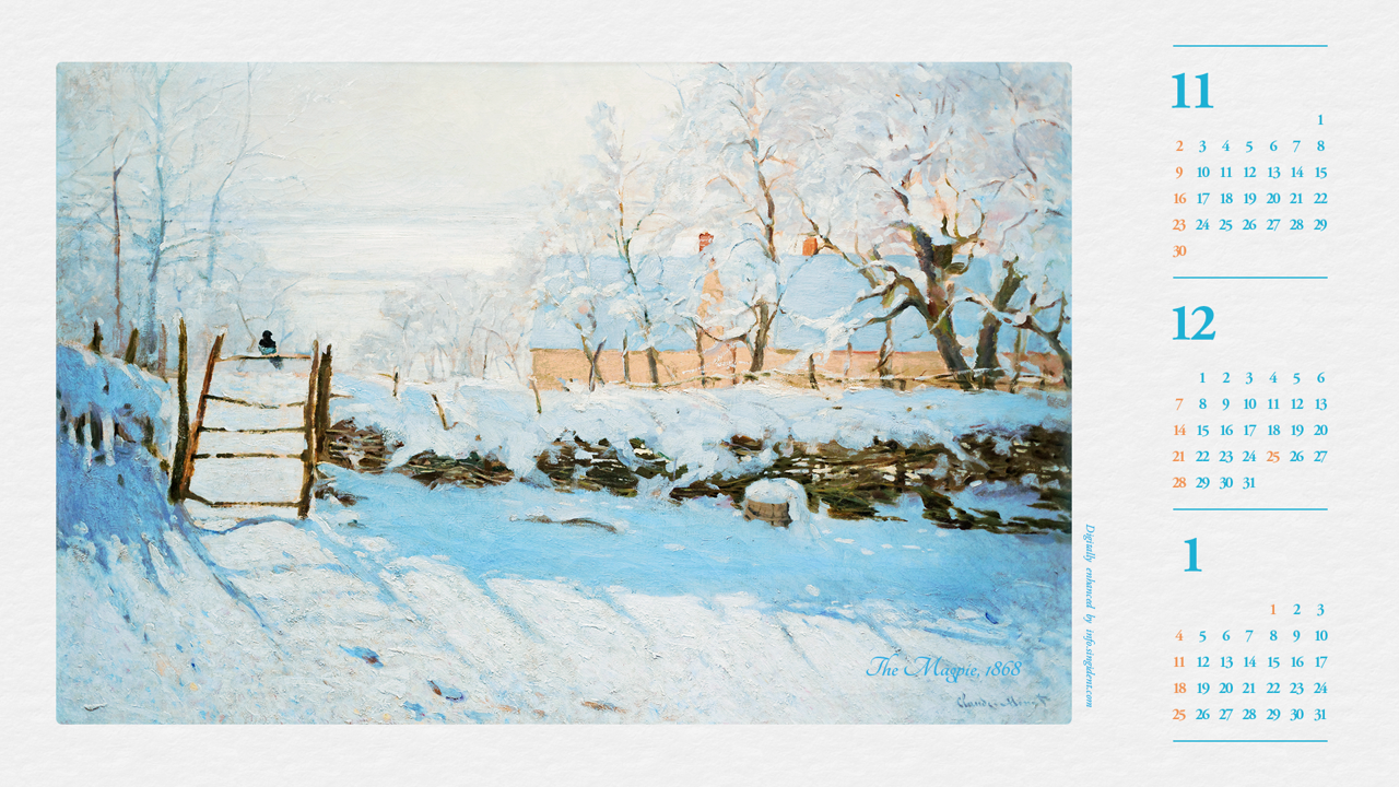 02 까치 B - 2025년12월 노트북배경화면