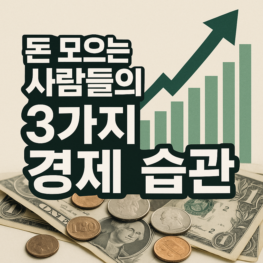 돈 모으는 사람들의 3가지 경제 습관
