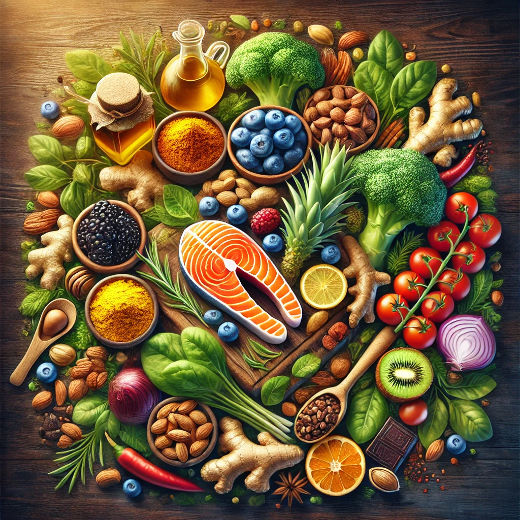 염증에 좋은음식 10가지에 대한 이미지