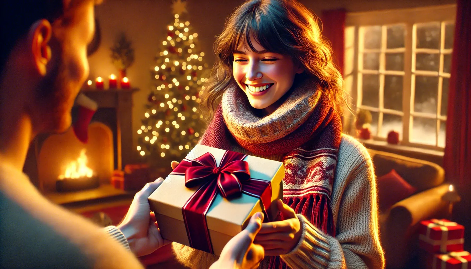 목도리를 선물받고 목에 두르는 꿈