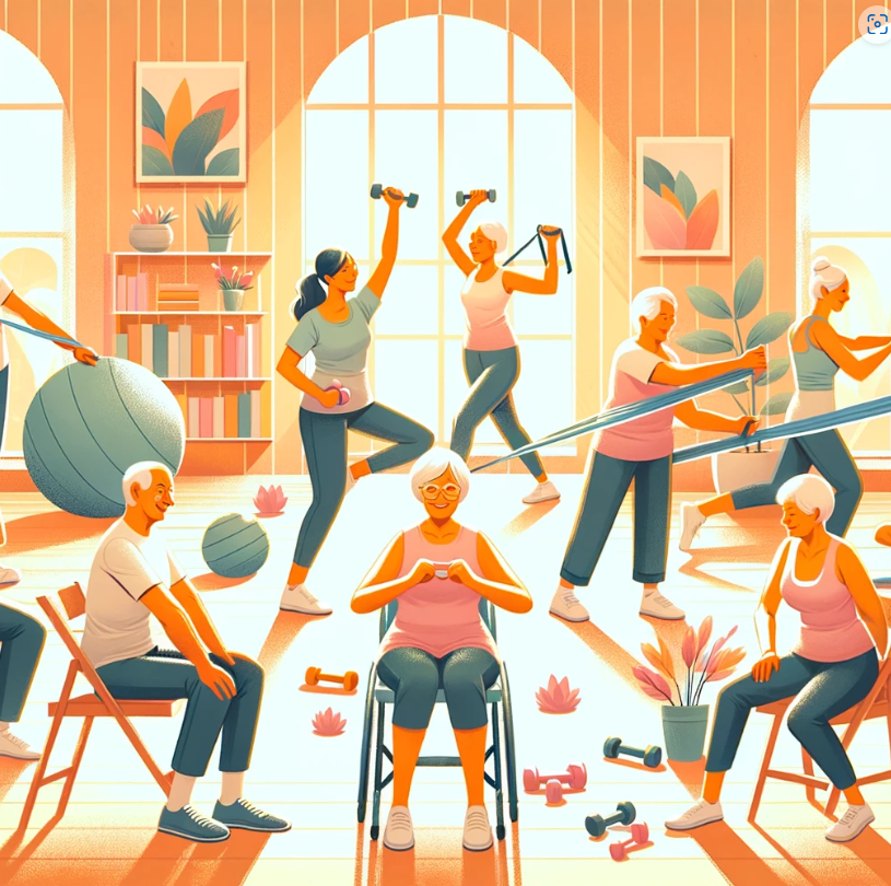 근감소증 예방을 위한 중년 및 노인 자가 근력 운동법