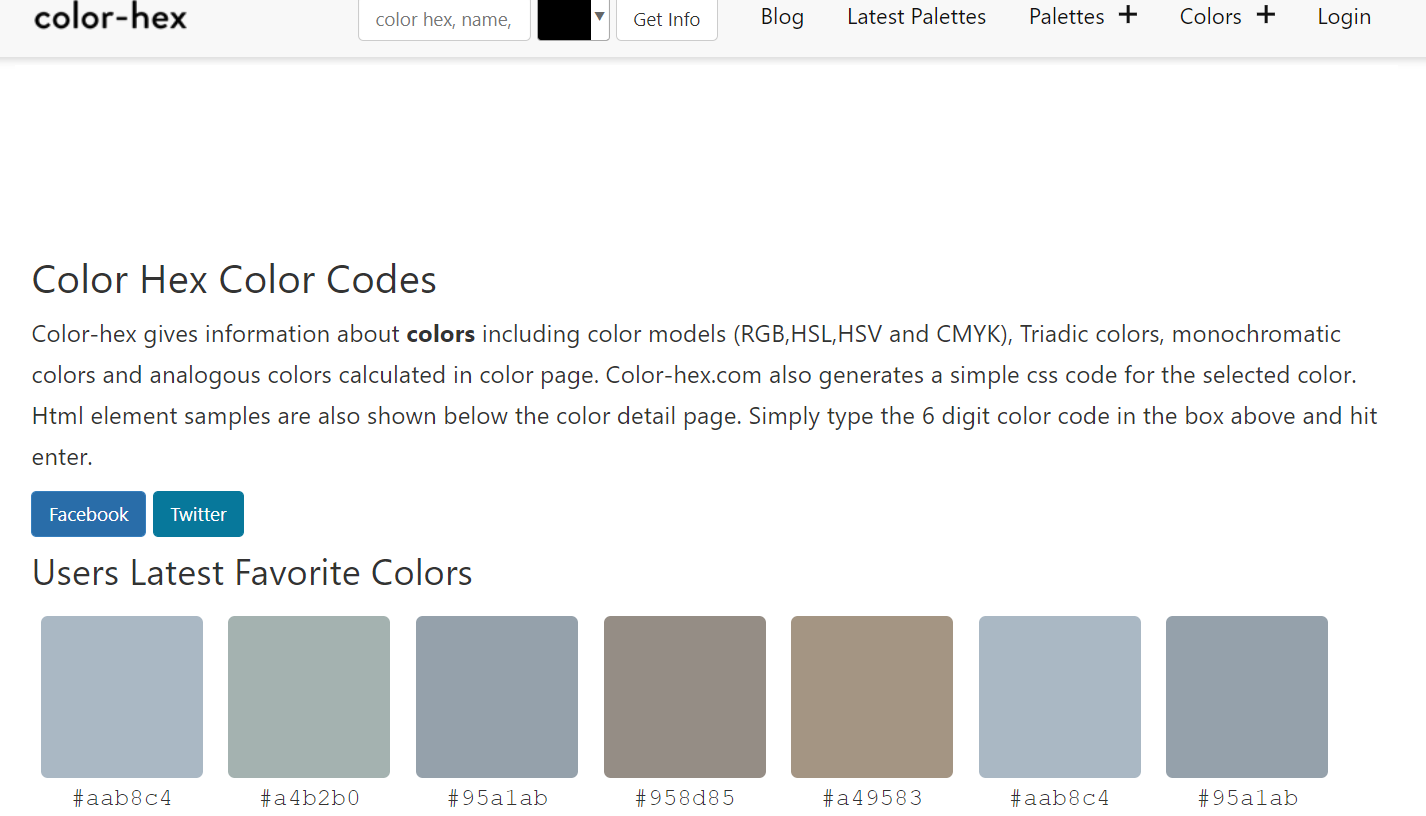 html 색상 코드표