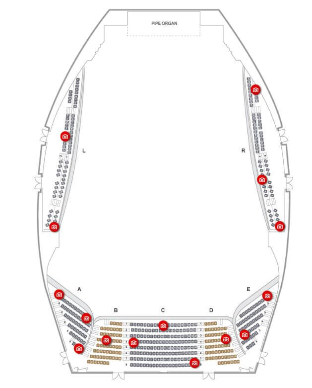 롯데 콘서트홀 좌석 배치도 2층