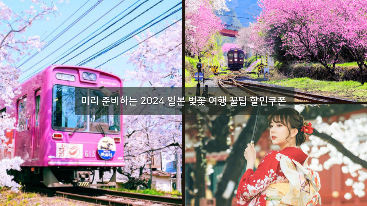 미리 준비하는 2024 일본 벚꽃 여행 꿀팁 할인쿠폰