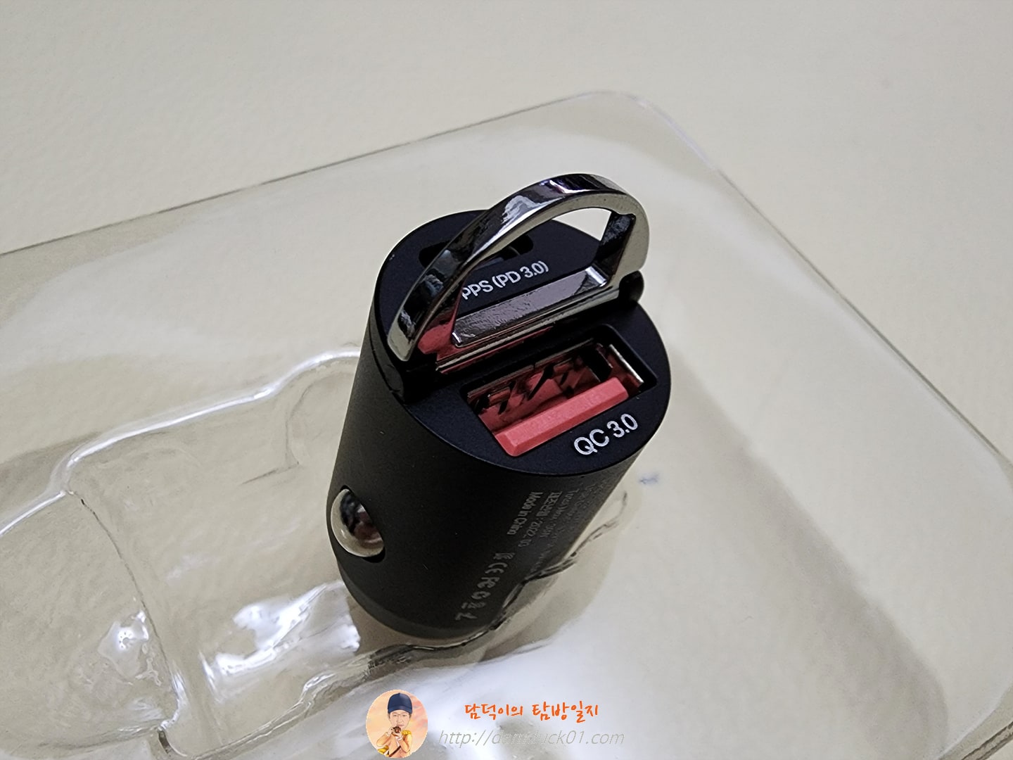 숄츠 듀얼포트 시거잭 초미니 고속충전기 탈착 손잡이