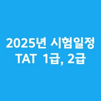 TAT 2급 취득로드맵 합격점수 교재선정 시험대비_7