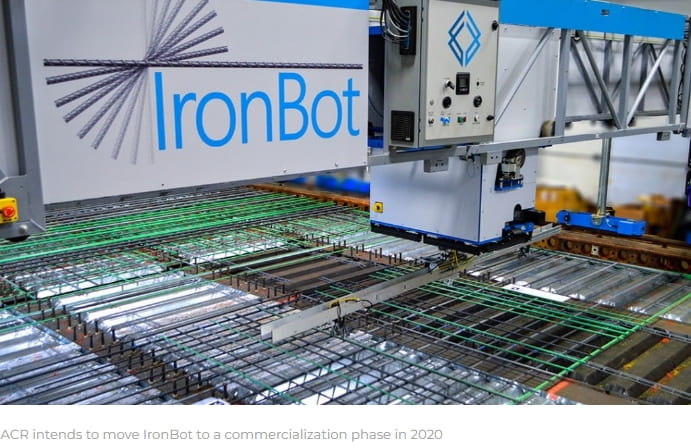 어드밴스드 컨스트럭션 로보틱스, '세계 최초' 두번째 철근 체결 로봇 출시 VIDEO: Advanced Construction Robotics launches ‘world’s first’ rebar robot