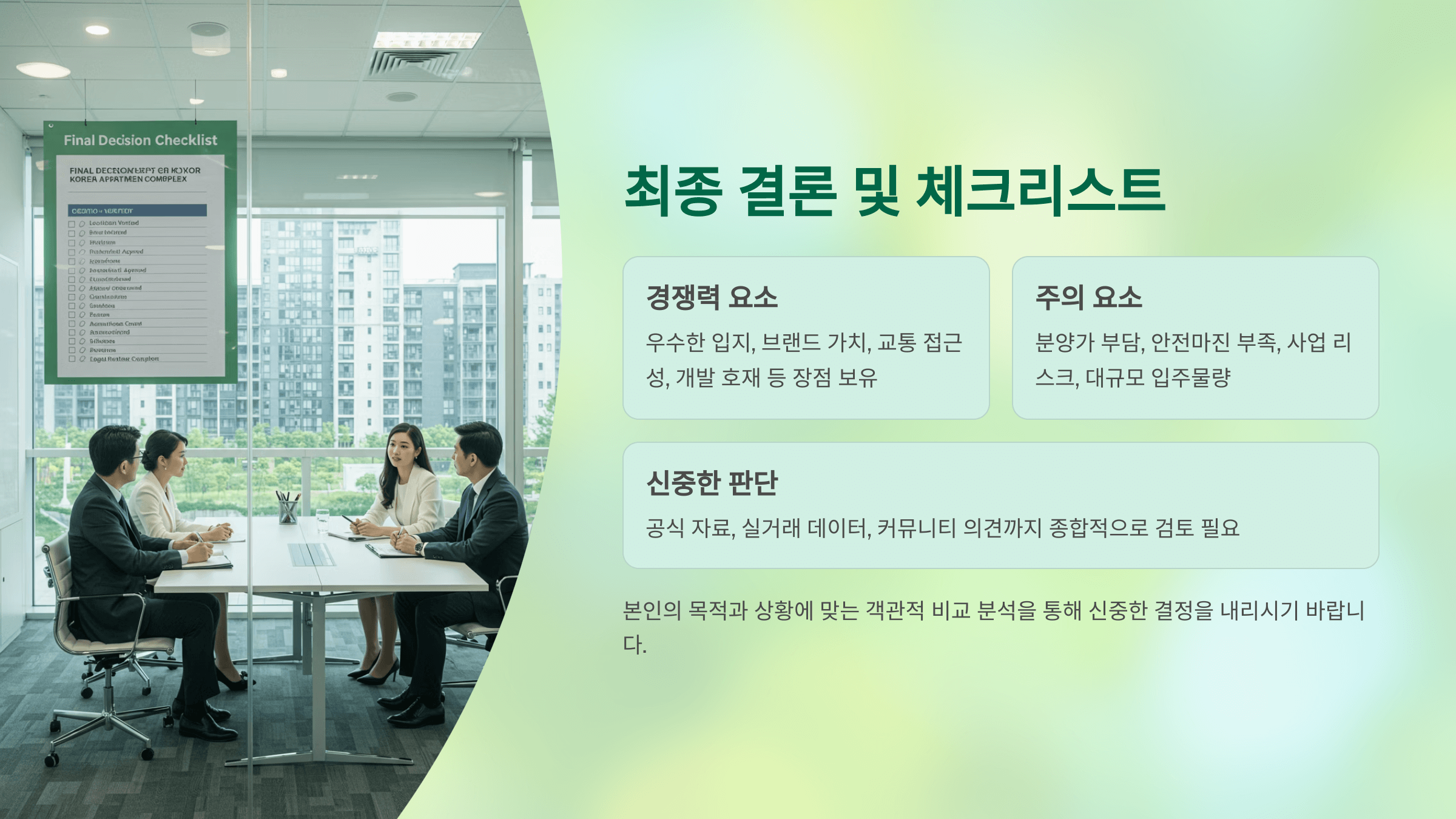 최종 결론 및 체크리스트