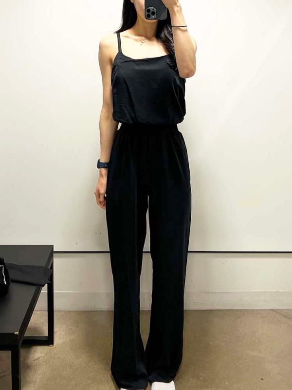 캘빈클라인 여성 새틴 스트랩 민소매 점프수트 18800352