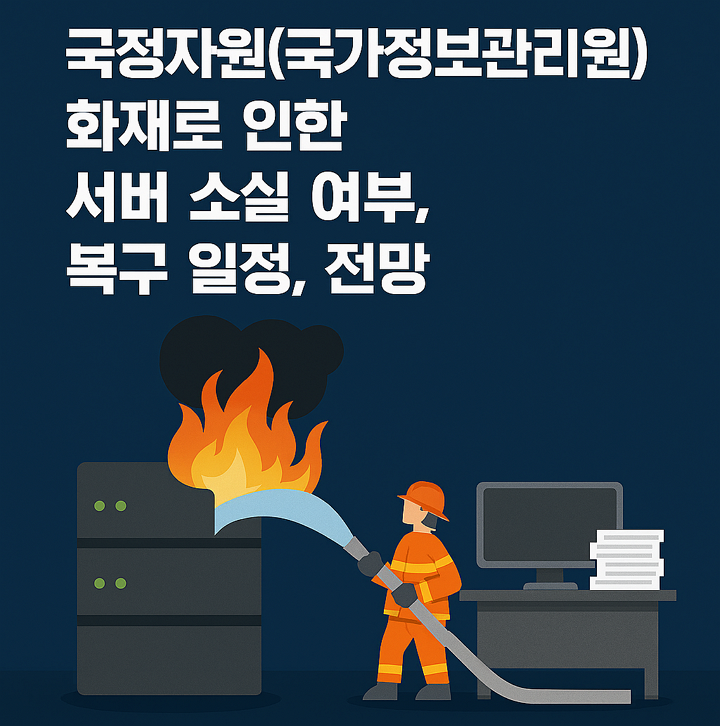 국정자원(국가정보관리원)화재로 인한 서버 소실 여부,피해 복구 일정, 전망