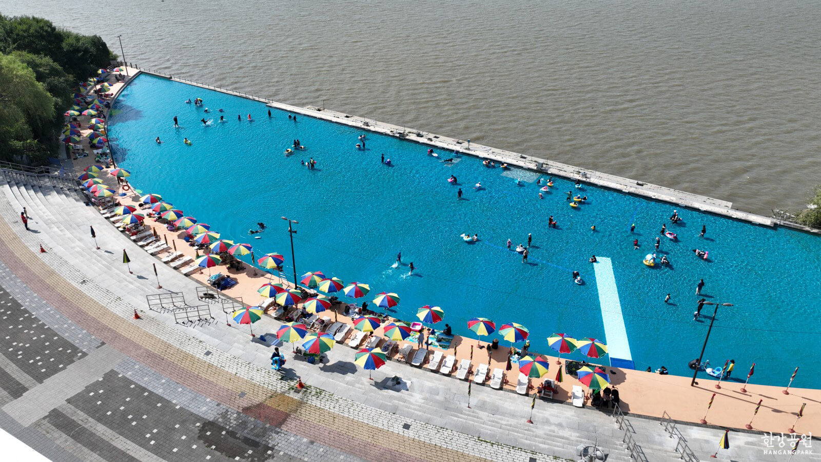 한강 수영장 난지물놀이장 사진