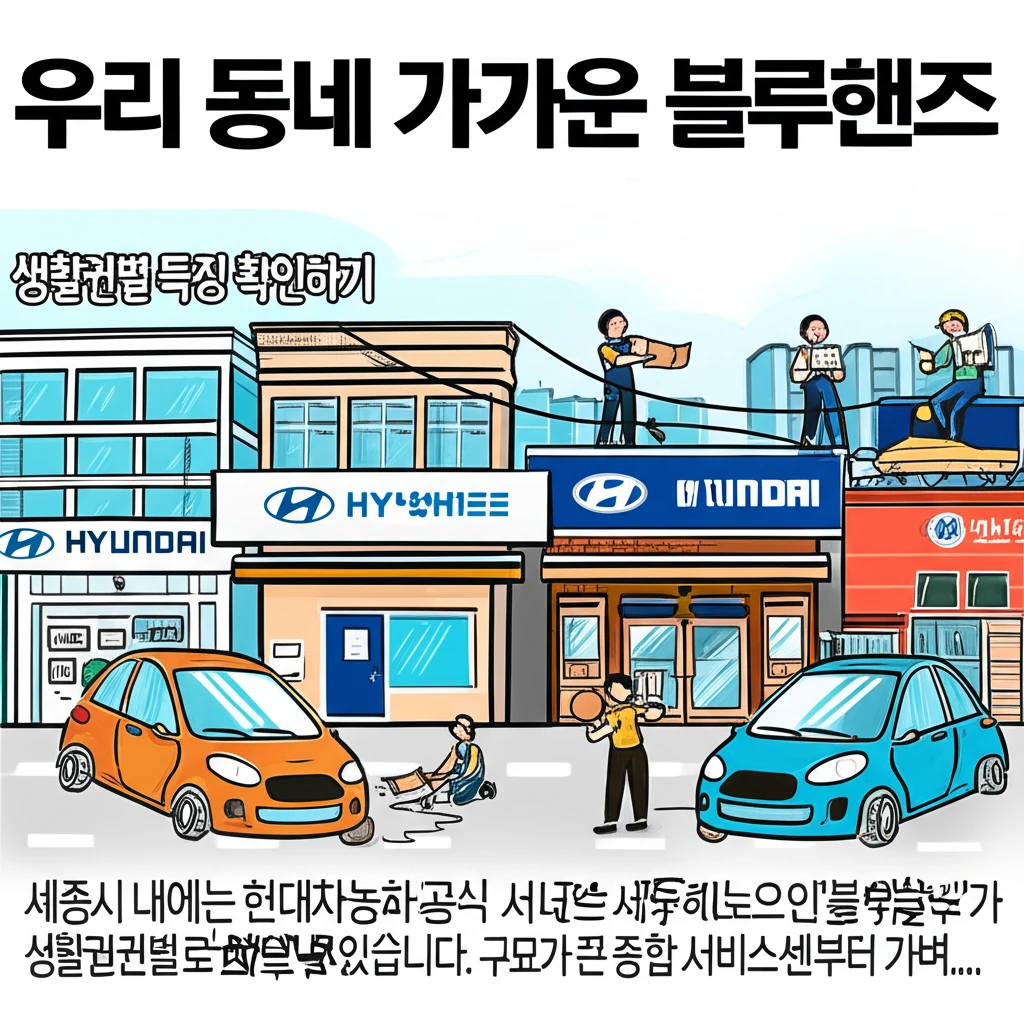 세종 현대차 서비스센터 지점별 특징과..