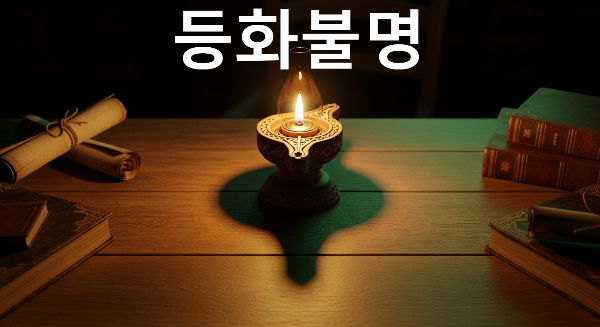 등화불명