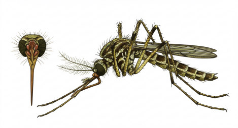 일본뇌염 매개모기(작은빨간집모기)