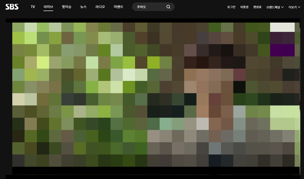 공중파TV 실시간 무료 보기듣기 - SBS
